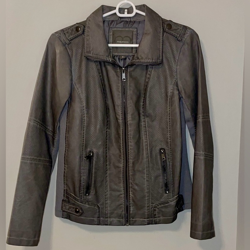 Maurice’s Women's Gray Moto Jacket